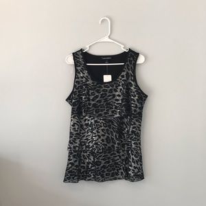 NWT Fashion Bug Black Sparkle Tank Top